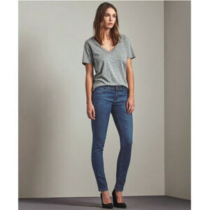 AG 26 Legging Super Skinny Medium Wash Mid Rise Jeans Adriano Goldschmied